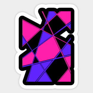 geometric line pattern Sticker